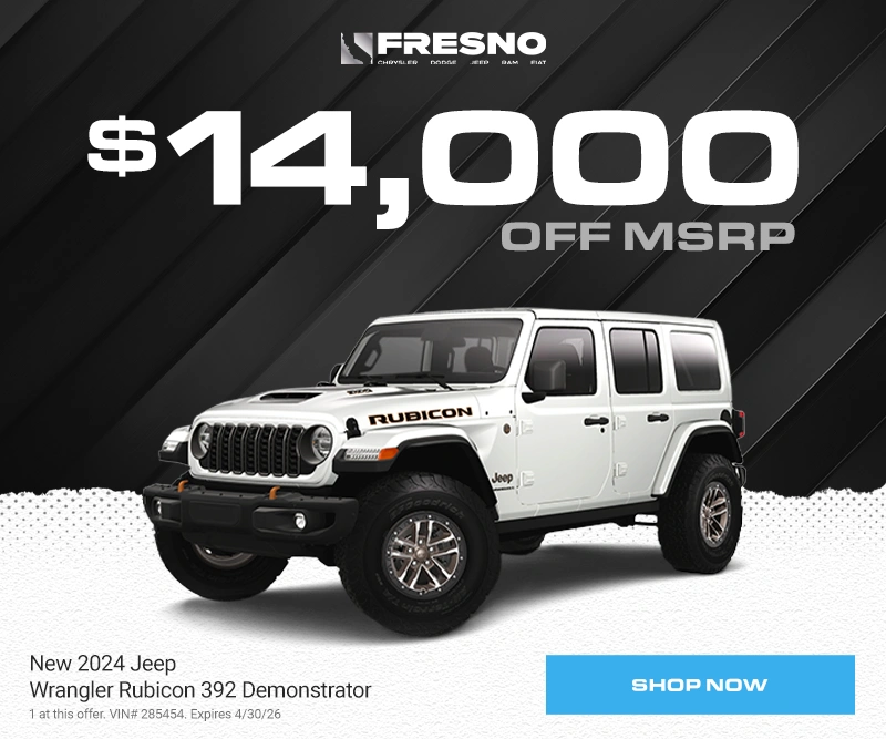 Fresno CDJR - $14000 OFF MSRP - New 2025 Jeep Wrangler Rubicon 392 Demonstrator